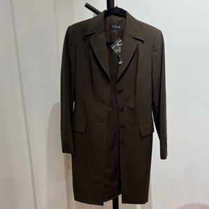 Women’s Brown Trench Coat - Classic Tailored Long Coat